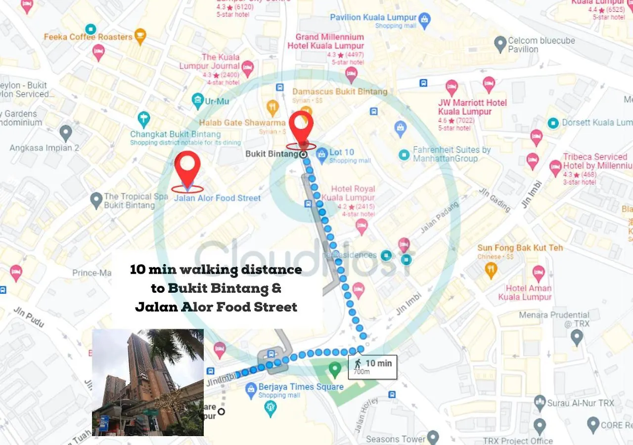 Lejlighed Homestay Heart Of Bukit Bintang Walk To Monorail & Lrt St By Cloud Host Kuala Lumpur